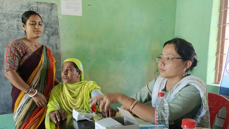 Health Camp at Uttar Ekchari VC