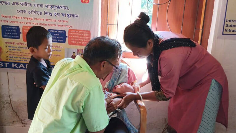 Immunization Drive at East Karbook AAM Centre | Multiple Health Camps at Karbook