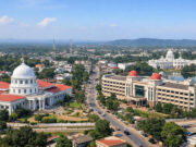 Capital of Tripura state | What Is the Capital of Tripura? Agartala city skyline showing government buildings in the capital of Tripura