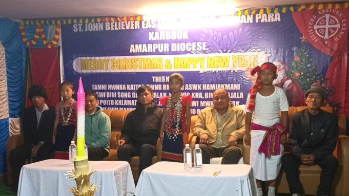 Christmas Celebration at St. John Believer Eastern Church, Dewan Para | Tripura Time 24 Christmas Celebration Karbook