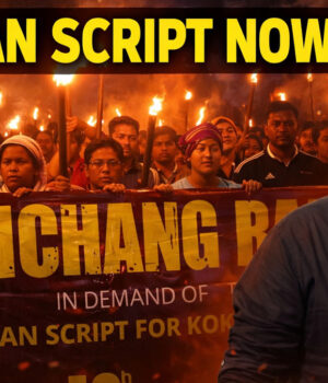 Homchang Rally Held in Karbook Demanding Roman Script Homchang Rally Karbook Division