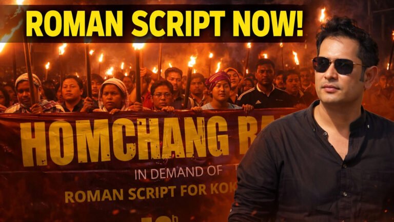 Homchang Rally Held in Karbook Demanding Roman Script