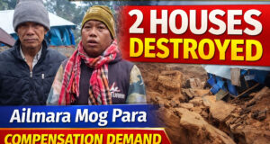 Landslide in Ailmara Mog Para — Two Houses Damaged Landslide in Ailmara Mog Para