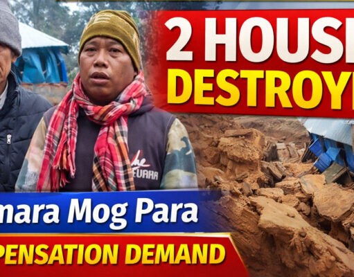 Landslide in Ailmara Mog Para — Two Houses Damaged Landslide in Ailmara Mog Para