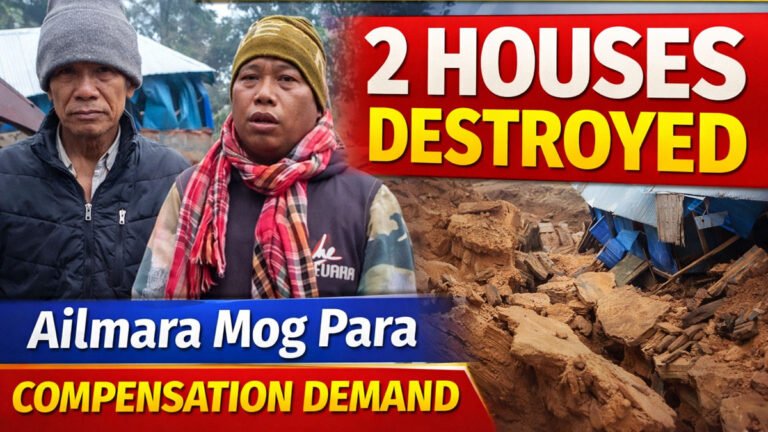Landslide in Ailmara Mog Para — Two Houses Damaged
