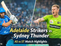 Adelaide Strikers vs Sydney Thunder: Strikers Win by 6 Runs Adelaide Strikers vs Sydney Thunder