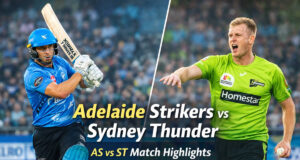 Adelaide Strikers vs Sydney Thunder: Strikers Win by 6 Runs Adelaide Strikers vs Sydney Thunder
