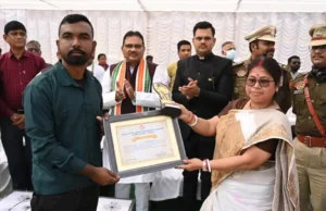 Karbook R.D Block Employee Honoured on 77th Republic Day Karbook R.D Block