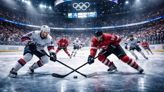2026 Winter Olympics Ice Hockey: Arena, Groups, Schedule, Tickets & India’s Hopes 2026 Winter Olympics Ice Hockey arena in Milan with Olympic crowd atmosphere