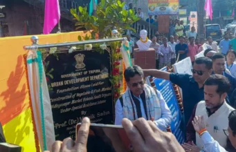Belonia Vegetable Fish Market Foundation Stone Laid by CM Belonia Vegetable Fish Market