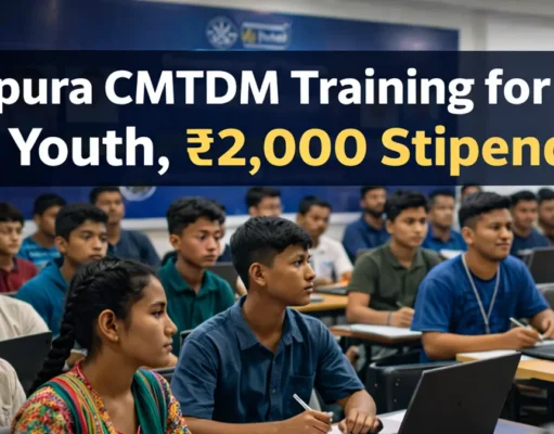 CMTDM training Tripura for ST Youth, ₹2,000 Stipend CMTDM training Tripura for ST Youth, ₹2,000 Stipend
