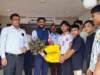 Heartwarming Gesture: South Tripura DM Receives Fresh Vegetables from Students During School Visit Heartwarming Gesture South Tripura DM Receives Fresh Vegetables from Students During School Visit