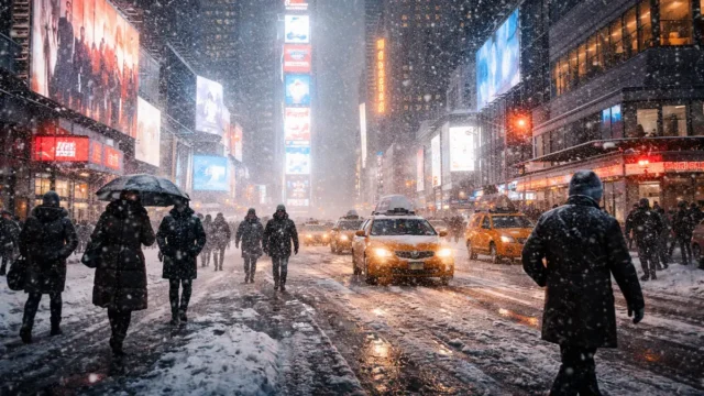 NYC Snow Storm Forecast: How Much Snow Will New York Get Today? NYC Snow Storm Forecast How Much Snow Will New York Get Today