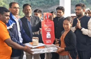 PMUY LPG distribution Held at Bru Settlement in South Tripura PMUY LPG Distribution Held at Bru Settlement in South Tripura