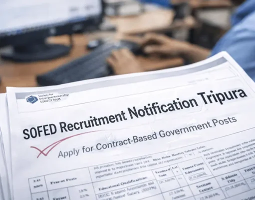 SOFED Recruitment Notification Tripura: Apply for Contract Posts SOFED Recruitment Notification Tripura
