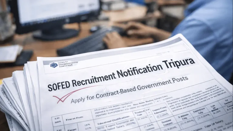 SOFED Recruitment Notification Tripura: Apply for Contract Posts