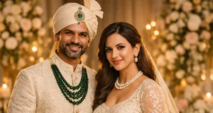 Shikhar Dhawan Wedding Sophie Shine in Manish Malhotra Shikhar Dhawan Wedding Sophie Shine in Manish Malhotra