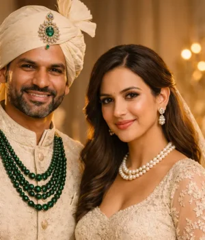 Shikhar Dhawan Wedding Sophie Shine in Manish Malhotra Shikhar Dhawan Wedding Sophie Shine in Manish Malhotra
