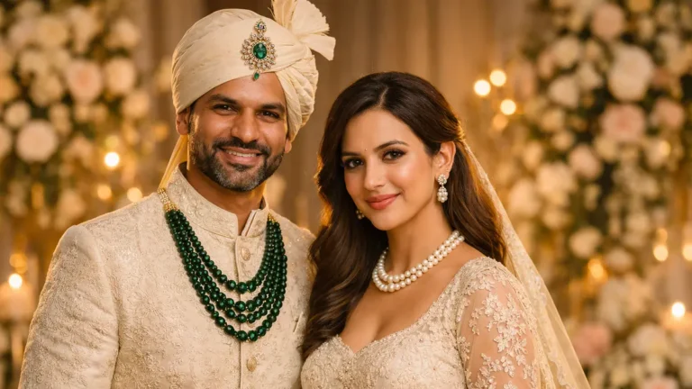 Shikhar Dhawan Wedding Sophie Shine in Manish Malhotra