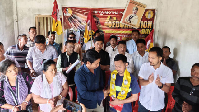Dhananjay Tripura Joins Tipra Motha in Raima Valley Dhananjay Tripura joins Tipra Motha