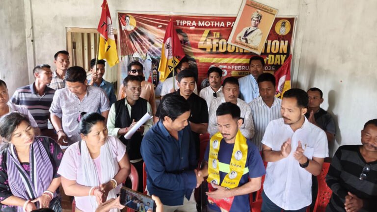 Dhananjay Tripura Joins Tipra Motha in Raima Valley