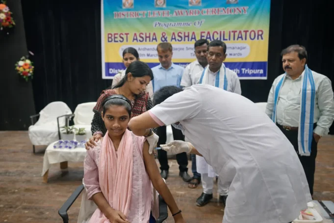 HPV Vaccination Programme Launched in North Tripura HPV Vaccination Programme Begins in North Tripura