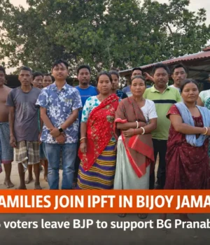 BJP Families Join IPFT in Bijoy Jamatia Para | 35 Voters Shift Support IPFT join Bijoy Jamatia Para