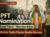 Pranab Tripura Files Nomination in Natun Bazar Malbasa Pranab Tripura nomination