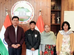 Sanfida Nongrum Meghalaya football Makes History, Meets CM Conrad Sangma Sanfida Nongrum Meghalaya football
