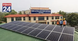 15 kWp Solar Power Plant Installed at DM & Collector Office Khowai | Green Energy Initiative Solar Power Plant at DM Office Khowai