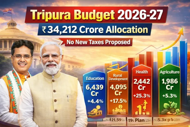 Viksit Tripura Budget 2026–27: ₹34,212 Crore Allocation with Focus on Health, Education and Rural Growth