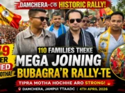 TIPRA Motha Rally in Damchera: 279 Voters Join TIPRA Motha rally Damchera