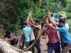 Kalshi Bazar Road Connectivity Restored Near Patichara Mandir Kalshi Bazar road connectivity