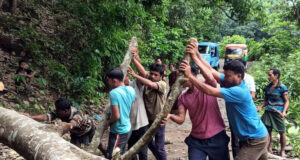 Kalshi Bazar Road Connectivity Restored Near Patichara Mandir Kalshi Bazar road connectivity