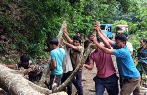 Kalshi Bazar Road Connectivity Restored Near Patichara Mandir Kalshi Bazar road connectivity