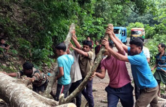 Kalshi Bazar Road Connectivity Restored Near Patichara Mandir Kalshi Bazar road connectivity