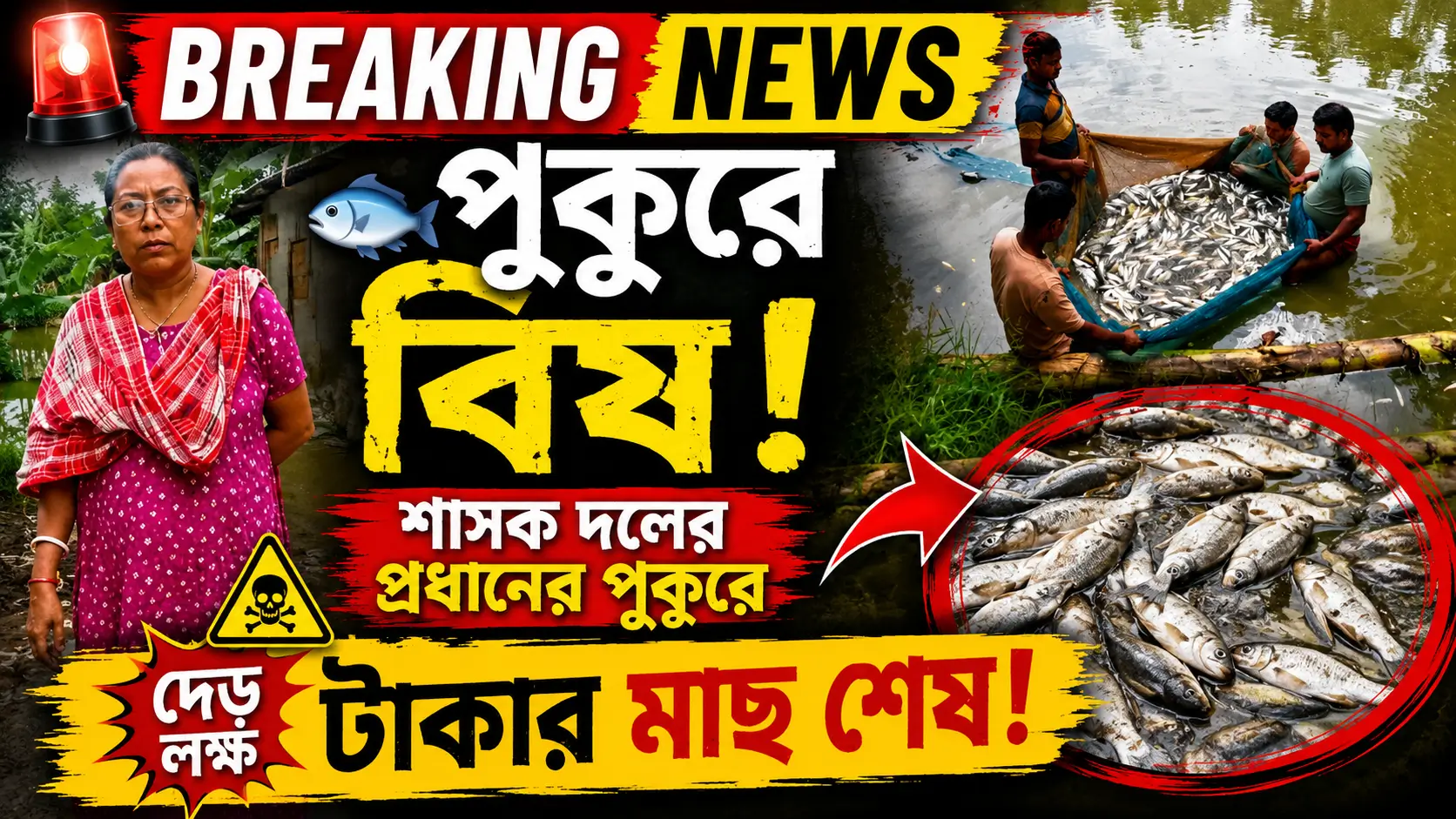 Tripura Panchayat Head’s Fish Pond Allegedly Poisoned, Police Probe
