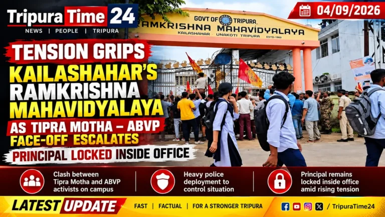 Kailashahar College Tension: TISF–ABVP Face-Off Escalates