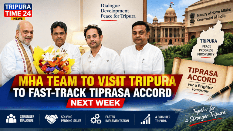 MHA Team to Visit Tripura Over Tiprasa Accord