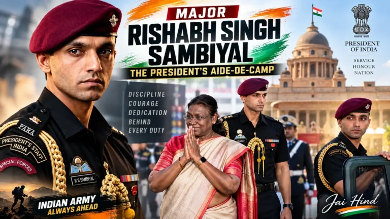 Major Rishabh Singh Sambyal: President’s Aide-de-Camp