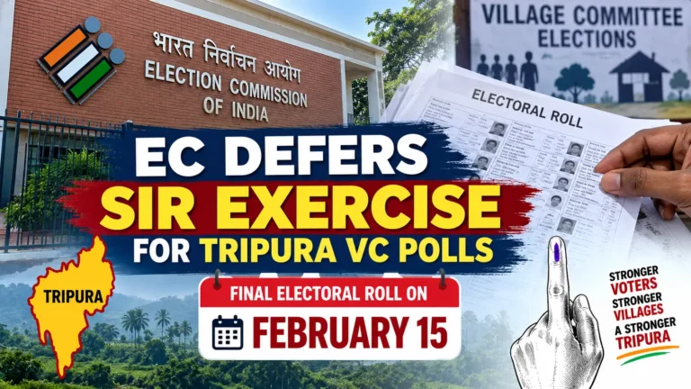 EC Defers SIR for Tripura VC Polls, Final Roll on February 15