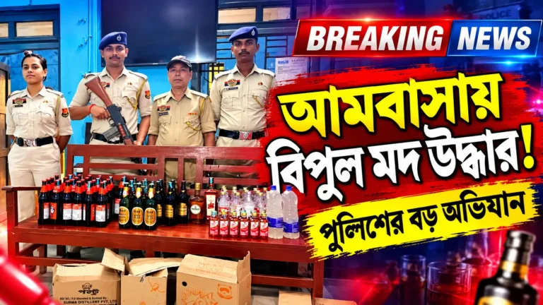 Ambassa Police Seize Large Quantity of Liquor | Tripura News